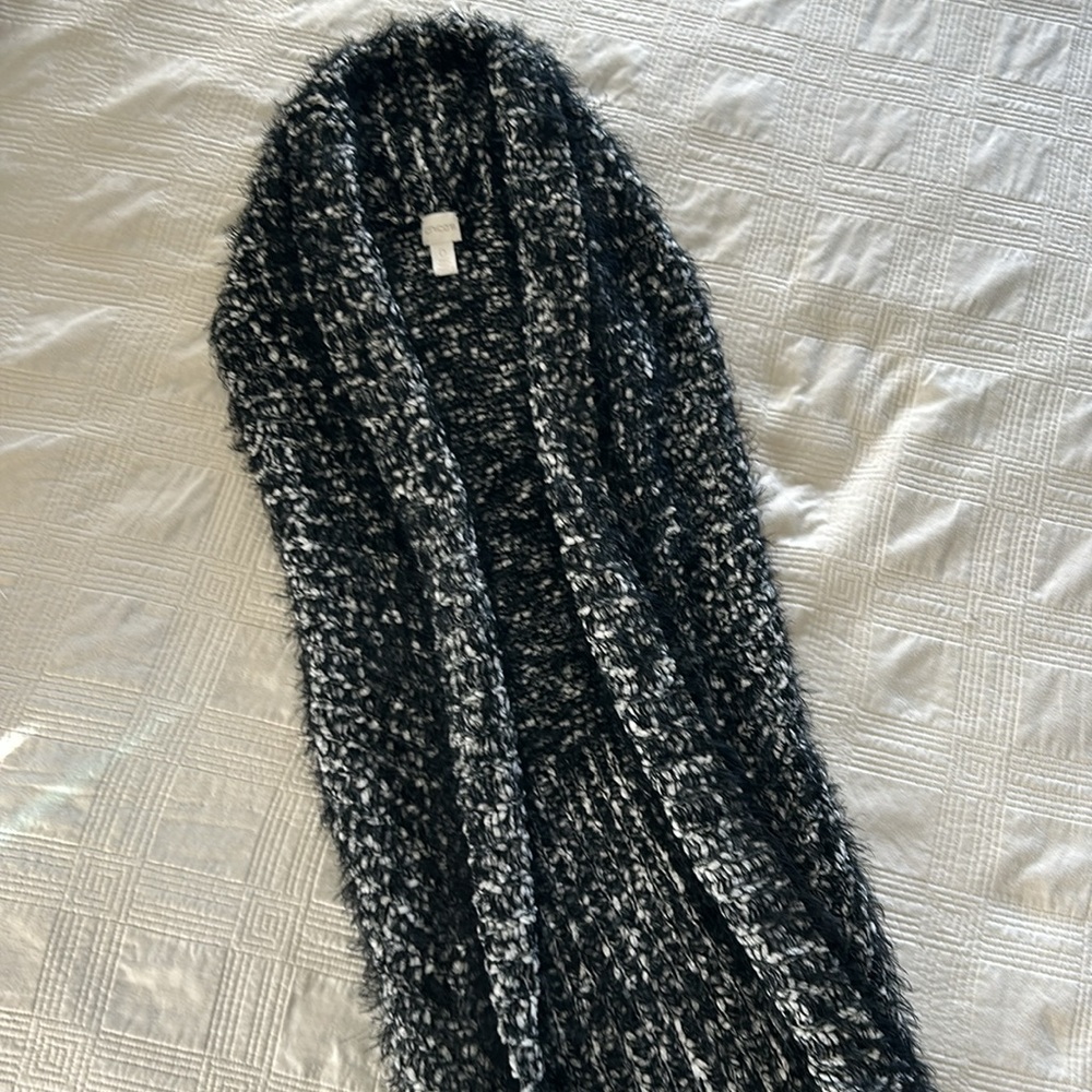 Chico’s open cardigan.